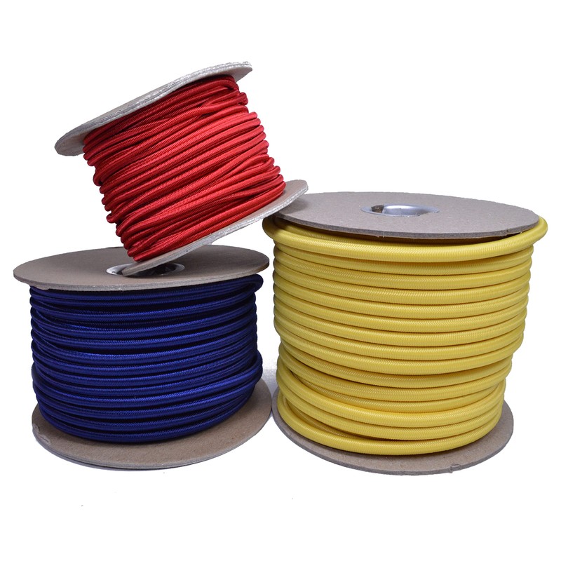 BORED? PARACORD! Teal 1/8" Shock Cord 100 Foot Spool -