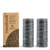 Georganics Natural Floss Charcoal Refill, Peppermint 2 x 50M