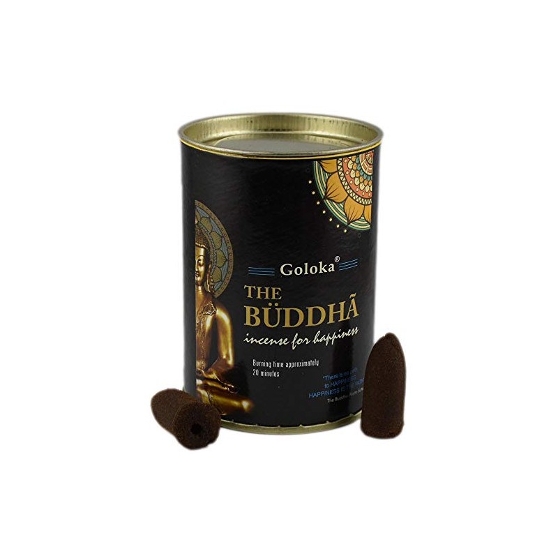 Buddha Backflow Incense Cone - 9cm x 7cm (1 Pack)
