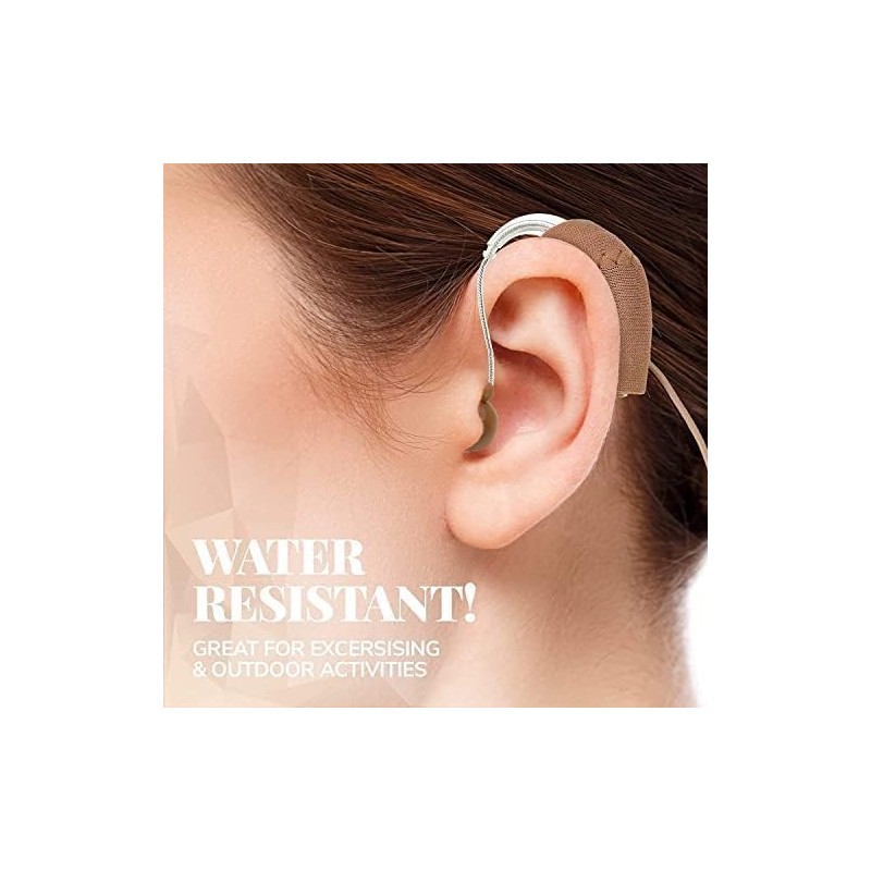 Hearing Aid Protectors and Clips - (2-Pack) Corded Fabric Cover