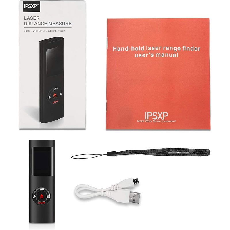 Laser Measure, Laser Distance Meter 30m/98ft, IPSXP Portable Digital Measure