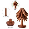 Yuiturt 4 Wooden Tree Coasters of Shape Table Mat, Wooden