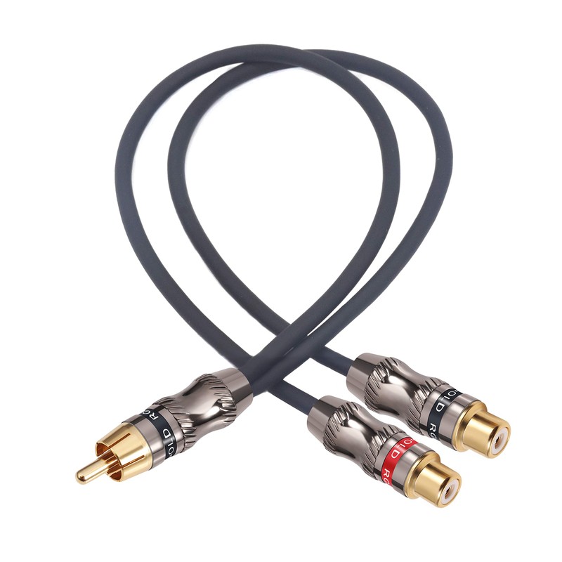 Devinal RCA Splitter, RCA 1 Male to 2 Female Cable