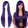 NCONCO Pelucas para Mujer, 80CM Moda Peluca Completa Peluca Recta