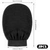 2 Stück Peelinghandschuh für Bad,Exfoliating Gloves,Handschuh für Körper und Gesich