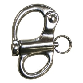 Reinartz Snap Shackle 52 mm Long Stainless Steel V4A 1 Piece A4 Swivel Shackle Round Shackle D Shackle Connector Rope Wire Rope