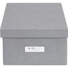 Bigso Box of Sweden Karin Collapsible Storage Box with Labelframe