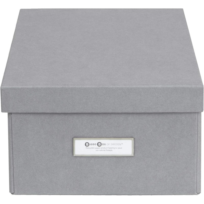 Bigso Box of Sweden Karin Collapsible Storage Box with Labelframe