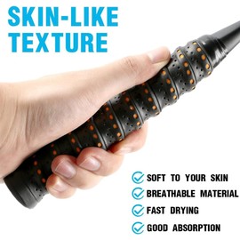 Cinta de Agarre para Raqueta de Tenis, 5 Pcs Grip Raqueta Tenis, Bádminton Cinta Antideslizante, Transpirable Grip Padel, Antideslizante y Absorbente,Ideal para Tenis,Bádminton