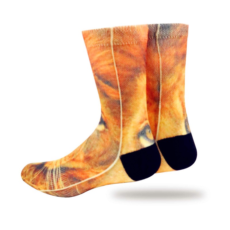 KACOLOR - Calcetines de tubo para hombre con estampado 3D,