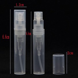 LNYMZD 5Pcs Transparent Mini Spray Bottle, 2ml 3ml 5ml Empty Plastic Spray Bottle Fine Mist Refillable Perfume Bottle Travel Sample Containers Refillable Containers Tools and Accessories