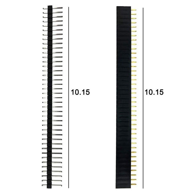 KeeYees Straight Pin Header Strip Pin Socket 40 Pin Single