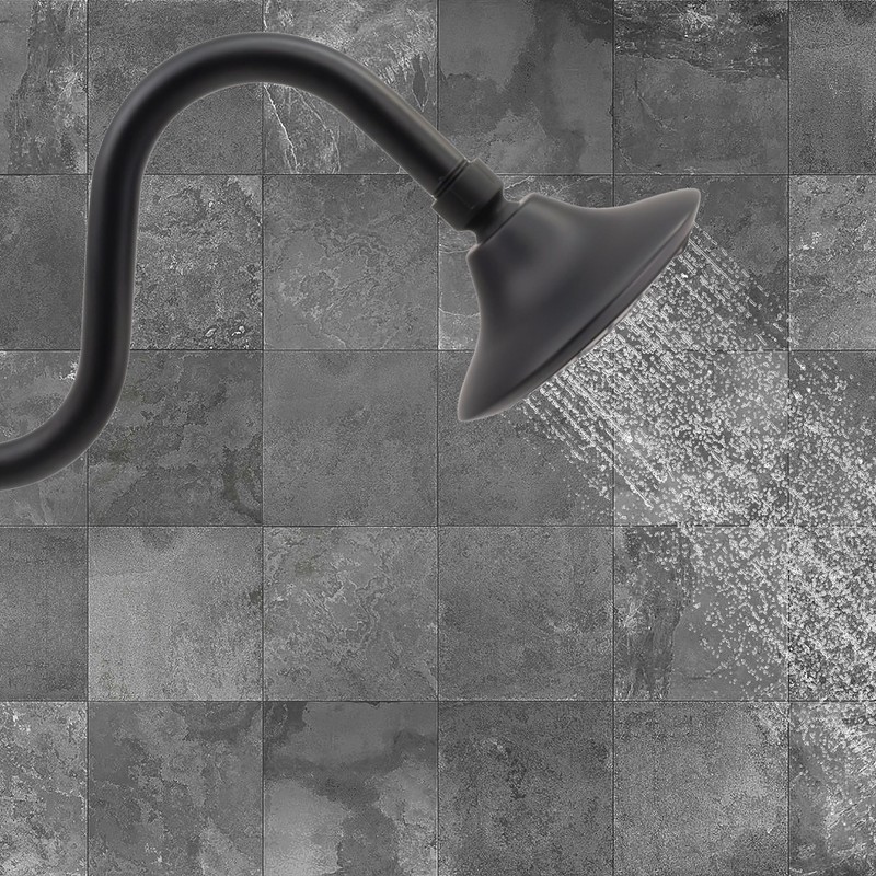 Westbrass CO563-62 5" Round Thin 5-Function Adjustable Spray Shower Head