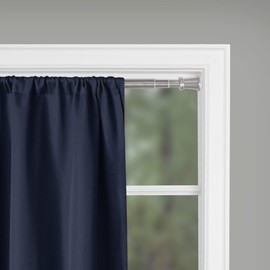 Zenna Home Window Curtain Rod, Adjustable 51" to 120", Brushed Nickel – Telescoping Curtain Rods for Windows No Drilling – Easy Install Tension Curtain Pole for Kitchen Windows, Bathrooms, Closets