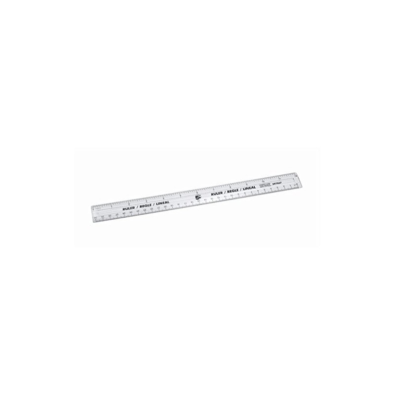 5 Star Ruler Plastic Shatter-resistant 300mm Clear [Pack of 10]