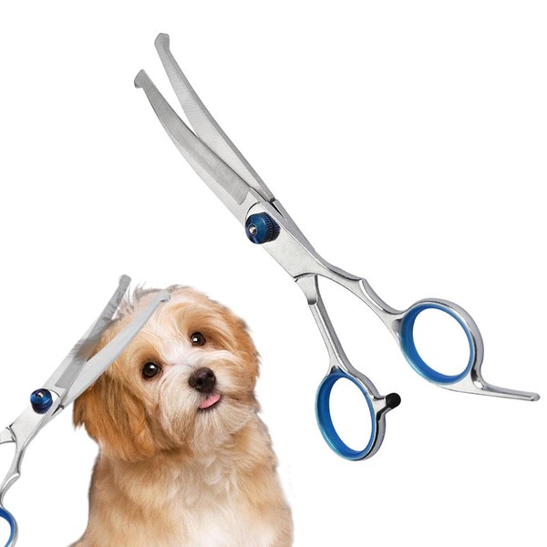 Dog Scissors Stainless Steel - Dog Scissors Curved for Dogs