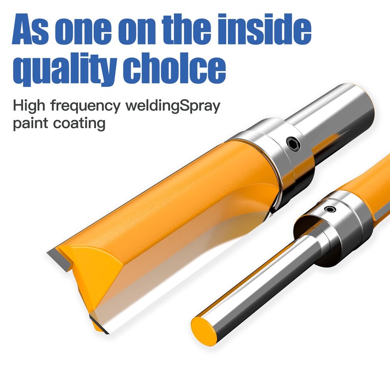 HUHAO Pattern Flush Trim Router Bit 1/4 Shank Carbide Tipped