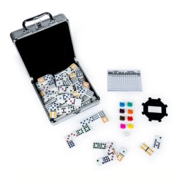 CARDINAL CLASSICS | MEXICAN TRAIN DOMINOES | 100-Piece Dominoes Set w/ Case