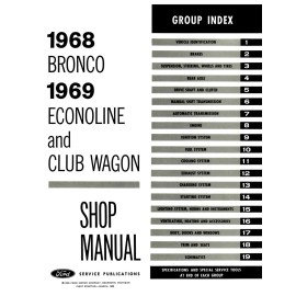 1968 Bronco 1969 Econoline Shop Manual