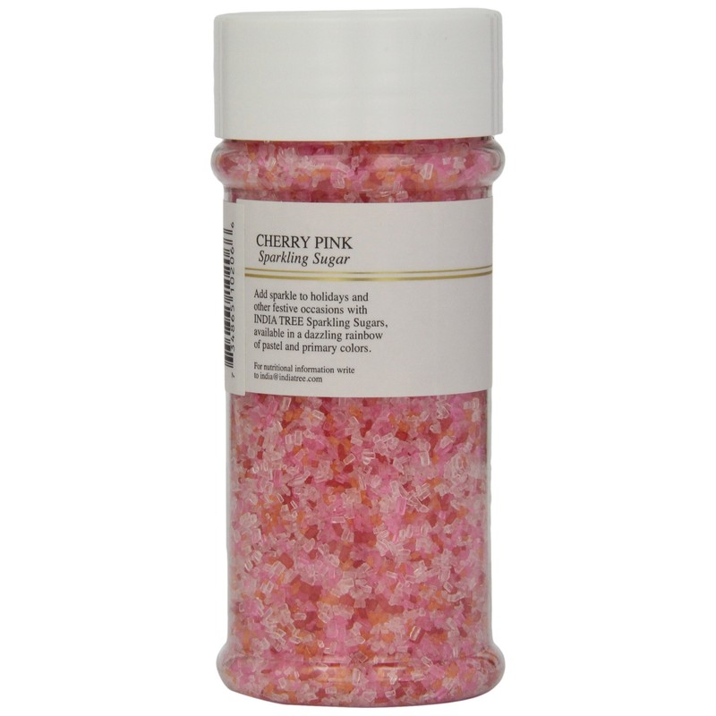 India Tree Sugar, Cherry Pink, 7.5-Ounce (Pack of 4)