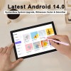 RUIQIAI 2024 Newest Android 14 Tableta, 2 in 1 Tablet