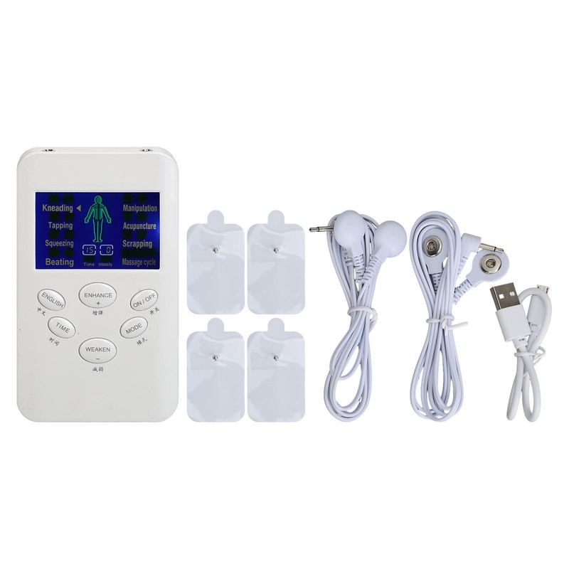 Dual Output Muscle Stimulating Machine Multifunctional Rechargeable Electronic Pulse Massager