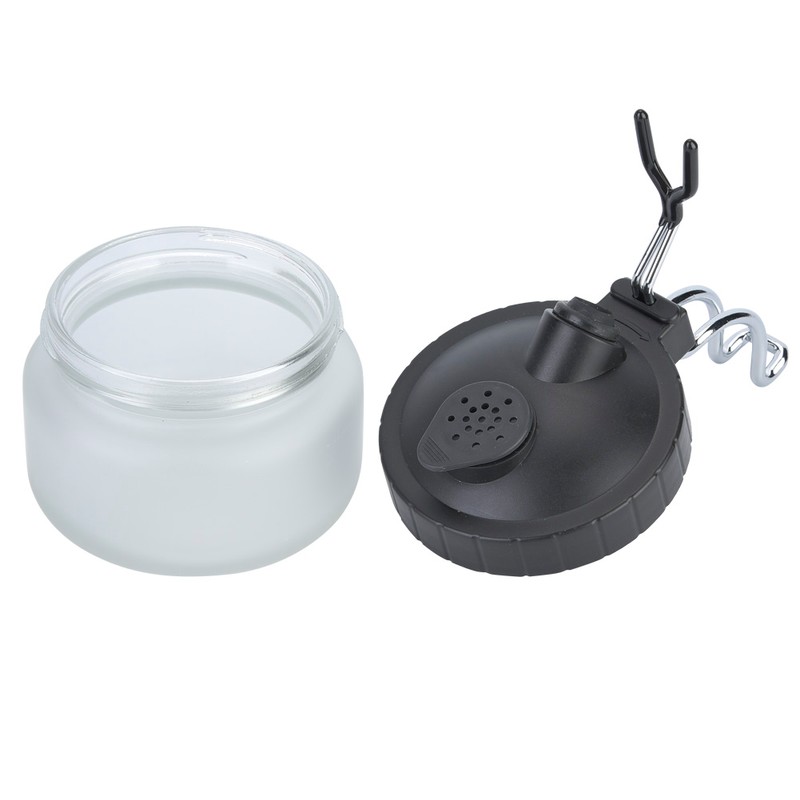 Airbrush Cleaning Pot Glass Steel and Plastic Made Paint Cleaning