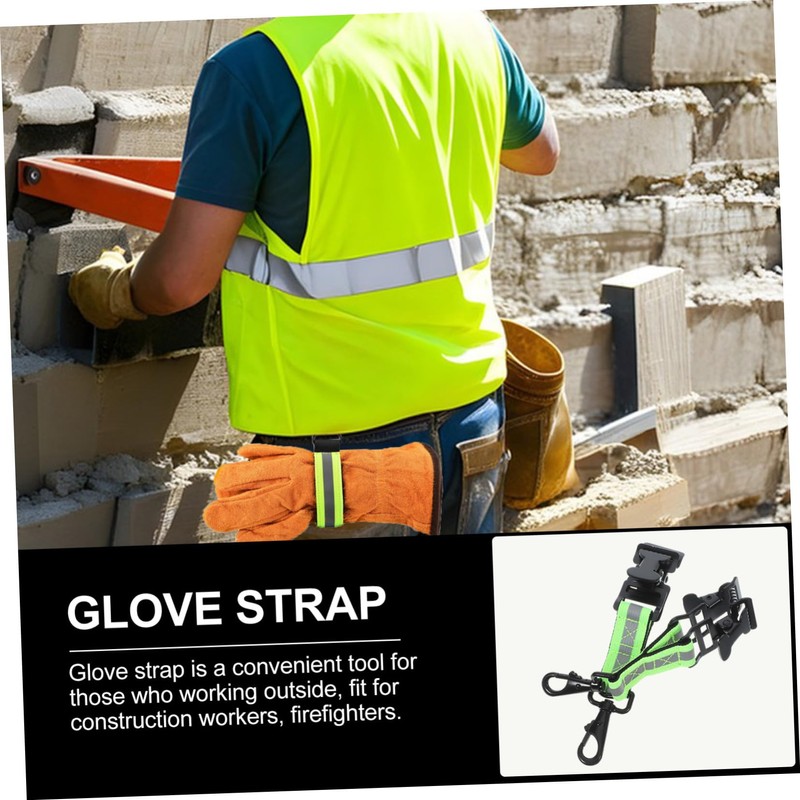 Mobestech Firefighter Glove Clips 2pcs Firefighter Glove Holder Black for