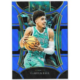 2023-24 Panini Select Basketball Mezzanine Blue Prizm Lamelo Ball Hornets Card #348 (J2GO)