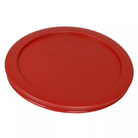 Pyrex 7201-PC 6" Poppy Red Round Plastic Cover Lid New for 7201 4-Cup Glass Bowl