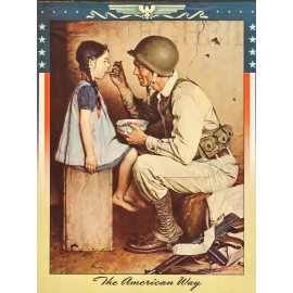 World War Two Theme NEW Metal Sign: "The American Way"