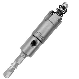 Carbide Stainless Steel Hole Saw, Drilling, Durable, Electric Drill, Impact Hole Cutter with Pull, For Screwdriver Iron, Metal, Aluminum, Etc., DIY Drill, Hex Shaft, 0.25 inches (6.35 mm), Case