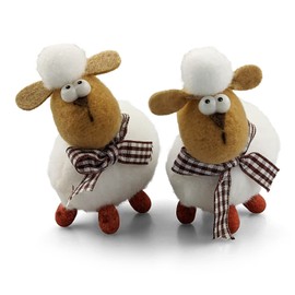Netuno 2 x Easter Sheep Easter Decoration Sheep Lamb Sheep Easter Decoration Figure Home Decoration Easter Table Decoration for Easter Spring Easter Lamb Decorative Lamb Easter Gift Idea Easter Animal Figure