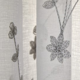 SKL Home Whispering Winds Window Curtain Panel,52x84,Gray