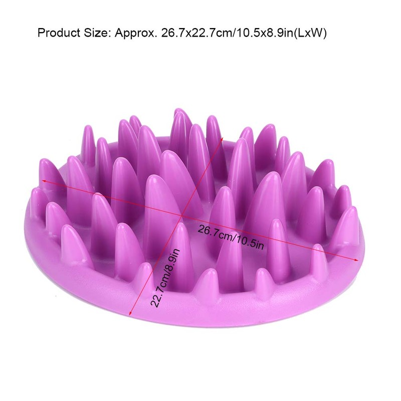 Pet Dog Slow Food Feeder Anti Choke Cat Eating Bowl