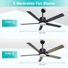 BECLOG Outdoor Ceiling Fan with Light, 60" Ceiling Fans with