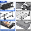 Beborxue Under Bed Storage with Wheels, 4-Pack Under Bed Storage