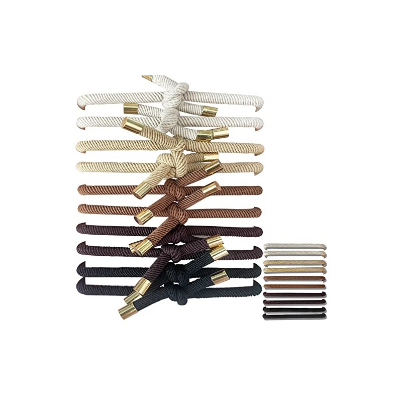 UDeBe Hair SlideProof Knot Hair Tie Bracelets Elastics 10 Counts