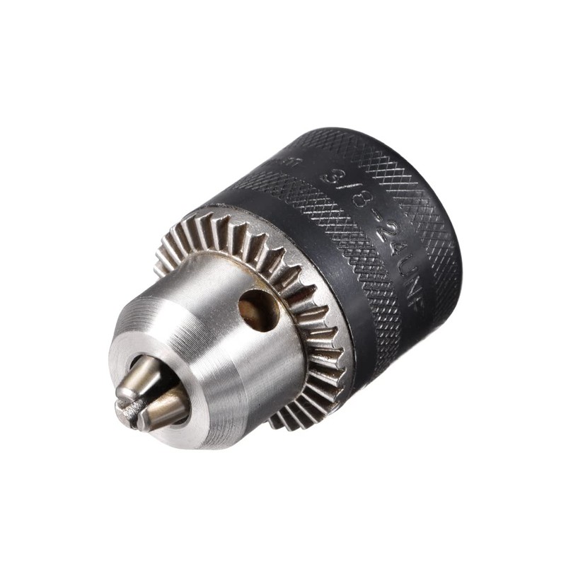sourcing map Drill Chucks, 1.5-10mm Capacity 3/8-24 UNF Threaded with
