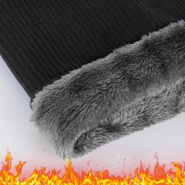 Neck Warmer Men – Fleece Neck Gaiter Winter Knitted Neck Warmer Thick Neck Gaiter Face Tube Scarf (Rose Red)