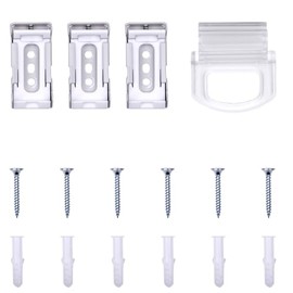 Sunoff Spring System Roller Shade Hardware Replacement Kit-Installation 3 Brackets, 1 Handle,6 Screws,Easy Install Blind Repair Accessories