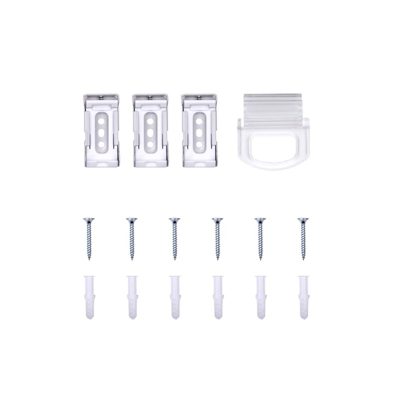 Sunoff Spring System Roller Shade Hardware Replacement Kit-Installation 3 Brackets,