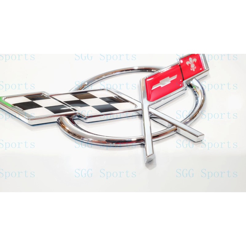 AUTO 2PC 1997-2004 C5 Corvette Chrome Front Bumper Rear Deck