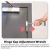 Roucerlin 2 Pack Door Hinge Adjustment Tool, 2 in 1