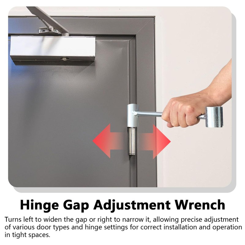 Roucerlin 2 Pack Door Hinge Adjustment Tool, 2 in 1