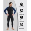 Lemorecn Wetsuit Top Men 3mm Neoprene Wetsuits Jacket Long Sleeve