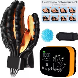 RRG-100 Hand Rehabilitation Robot Glove Stroke Finger Exercise Rehab Trainer Right/Left - S-Left Hand