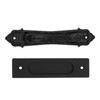 Sliding Barn Door Handle Aluminum Alloy Black Punch Free Double