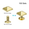 sourcing map 100 Sets Spike Rivet, 7mm Pyramid Rapid Rivet