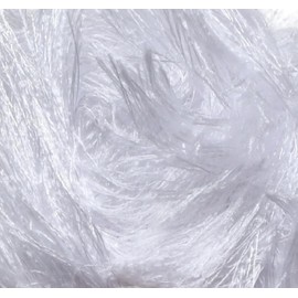 Lukche Eyelash Fun Fur Yarn Premium 100% Polyester 164 Yds (150 Mt), 3.53 Oz (100 Gr) Colorful Crochet Yarn Dıy Hand Knitting. (Optical White, 1 Skein)